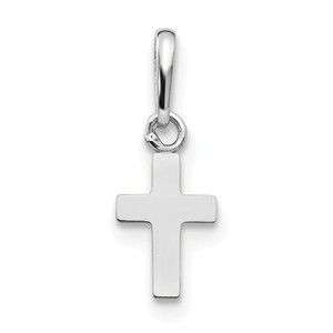 14K Gold White Gold Madi K Children's Cross Pendant